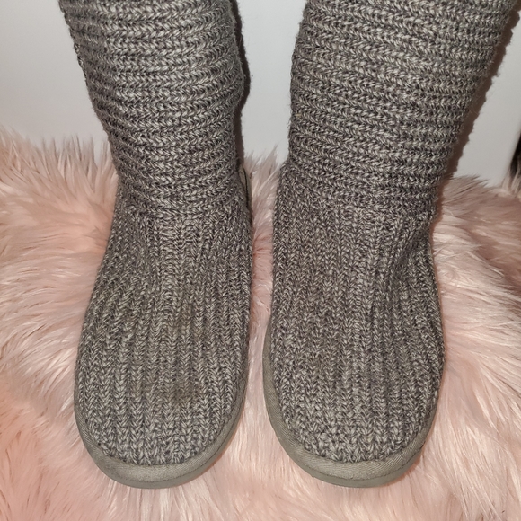 Grey UGG Classic Cardi II Boots - Picture 8 of 8